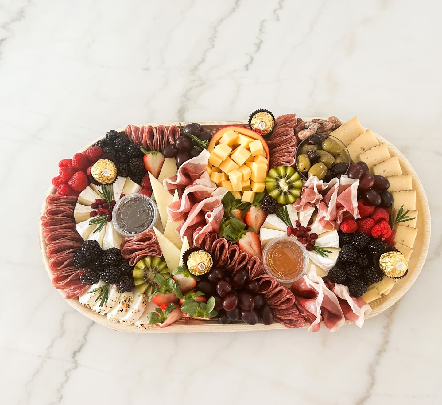 Beautiful charcuterie spread by Nina's Graze Co